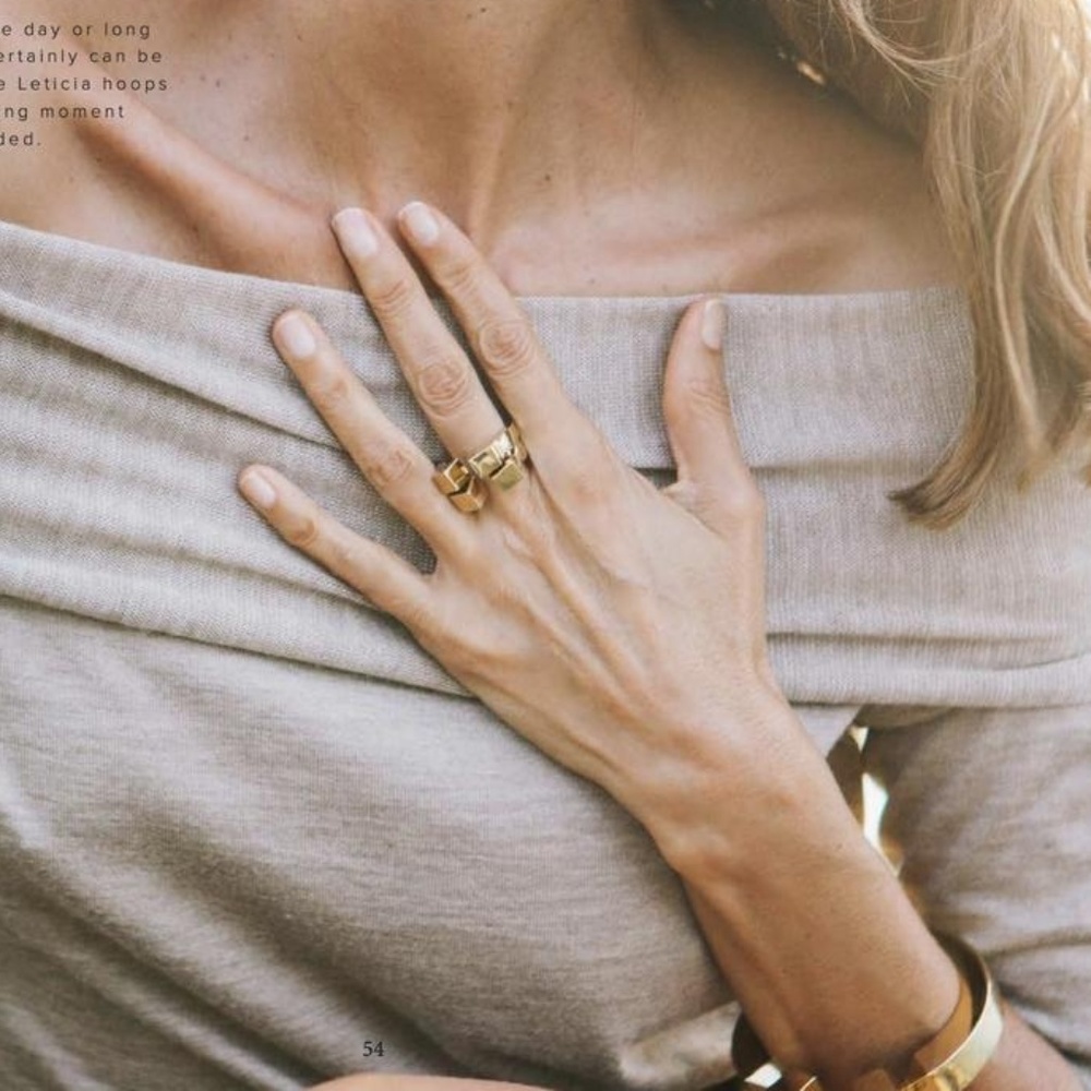 NEW India Hicks Leticia Ring, Size S/M - Picture 4 of 7